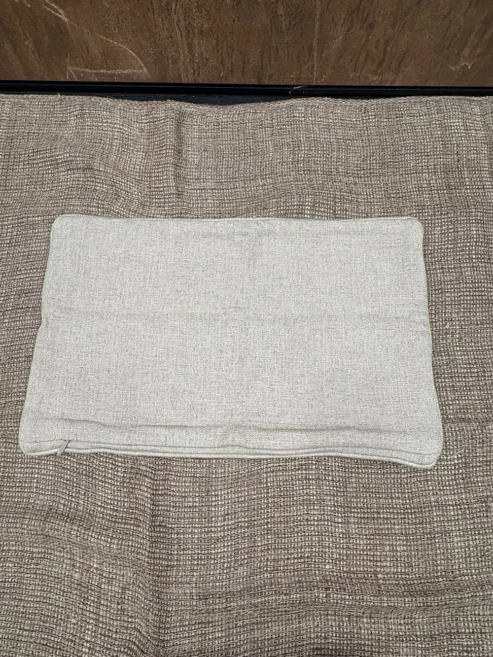 RH Restoration Hardware Custom Italian Pietro Solid Piped Lumbar Pillow Cover